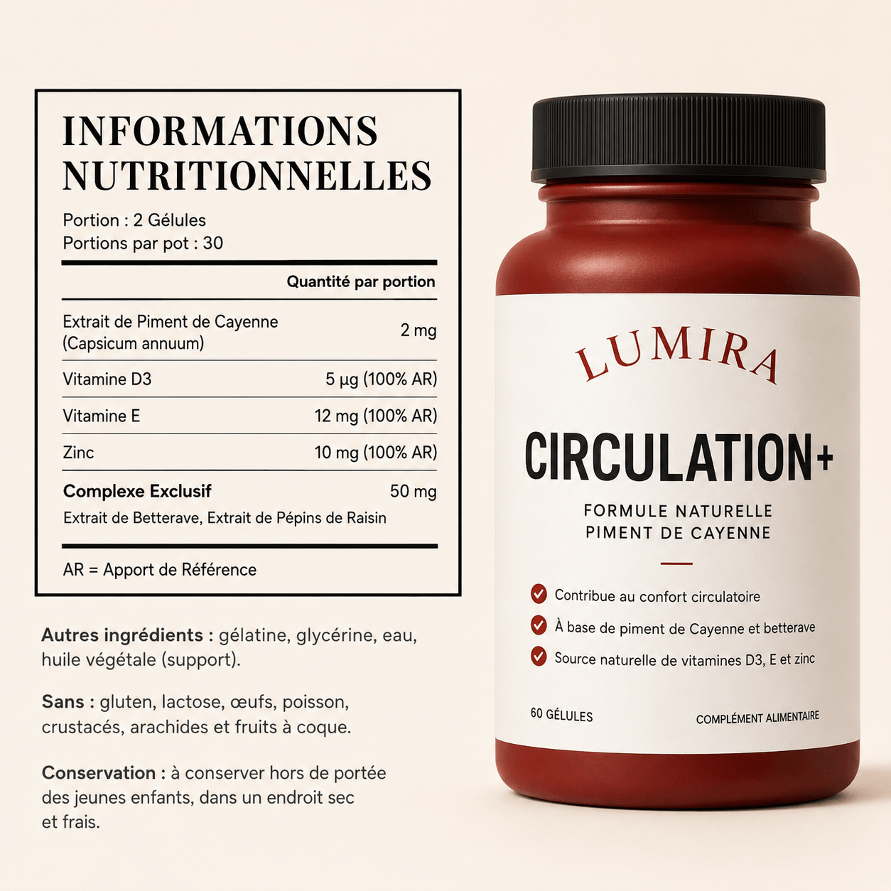 Gélules Circulation+